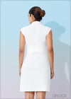 Cap Sleeve Wrap Dress - 160823