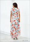 High Low Printed Dress - 020523