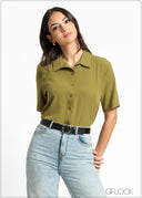 Short Sleeve Basic Shirt - 100325