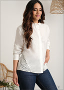Lace Detailed Shirt - 060625