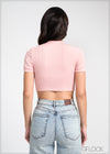 Ribbed Crop Tee - 240325