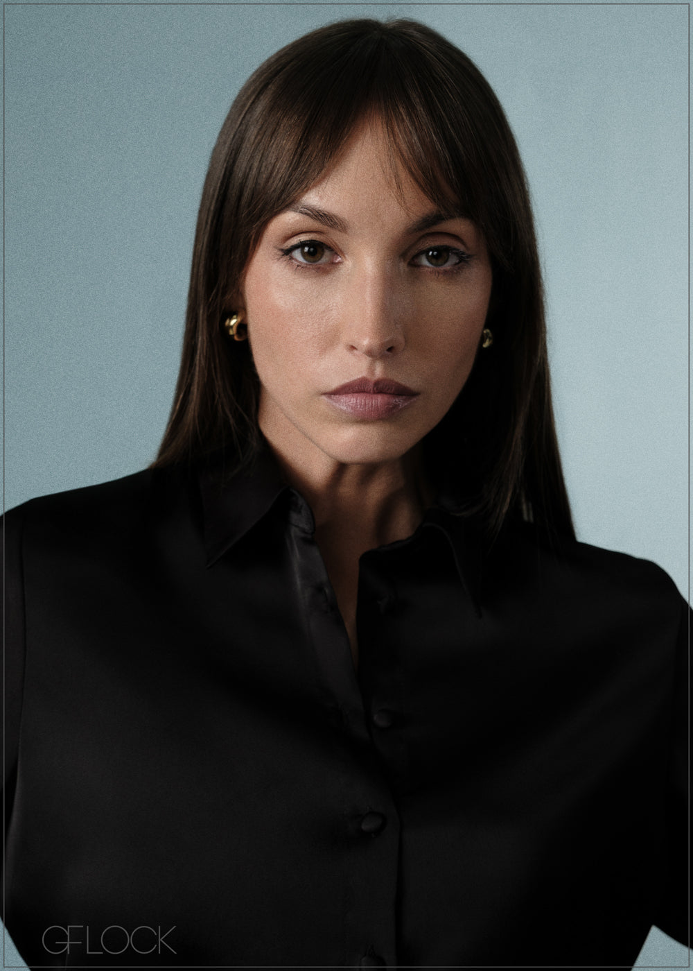 Long Sleeve Satin Shirt - 071125