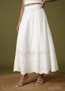 Embroidery Detail Skirt - 100726