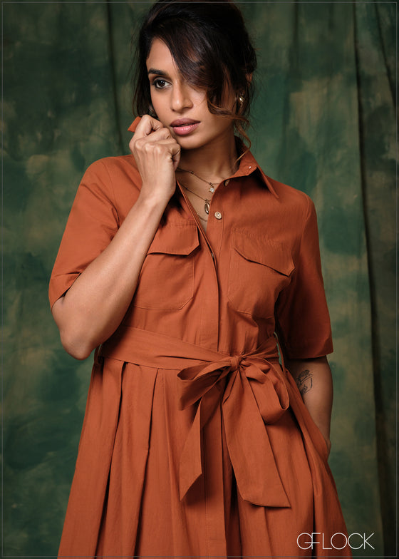 Pocket Detailed Dress - 171225