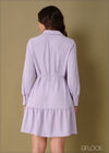 Ruffle Hem Shirt Dress - 110923