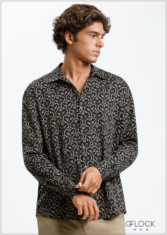 Long Sleeve Print Shirt - 200325