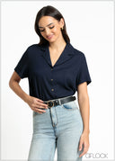 Camp Collar Blouse - 100325