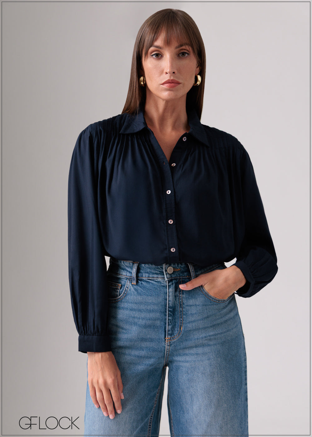 Long Sleeve Detailed Top - 090126