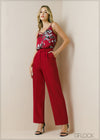 High Waisted Crease Line Detailed Pant - 091223