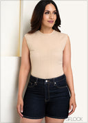 Textured Bodysuit - 140625