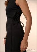 Sleeveless Side Detailed Dress - 040426