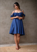 Lace Detail Mini Dress - 070425