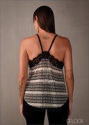 Lace Detail Strappy Top - 160326