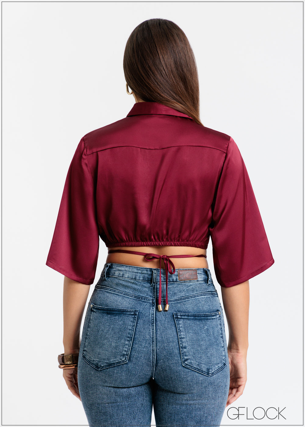 Tie-Up Detail Crop Top - 121124