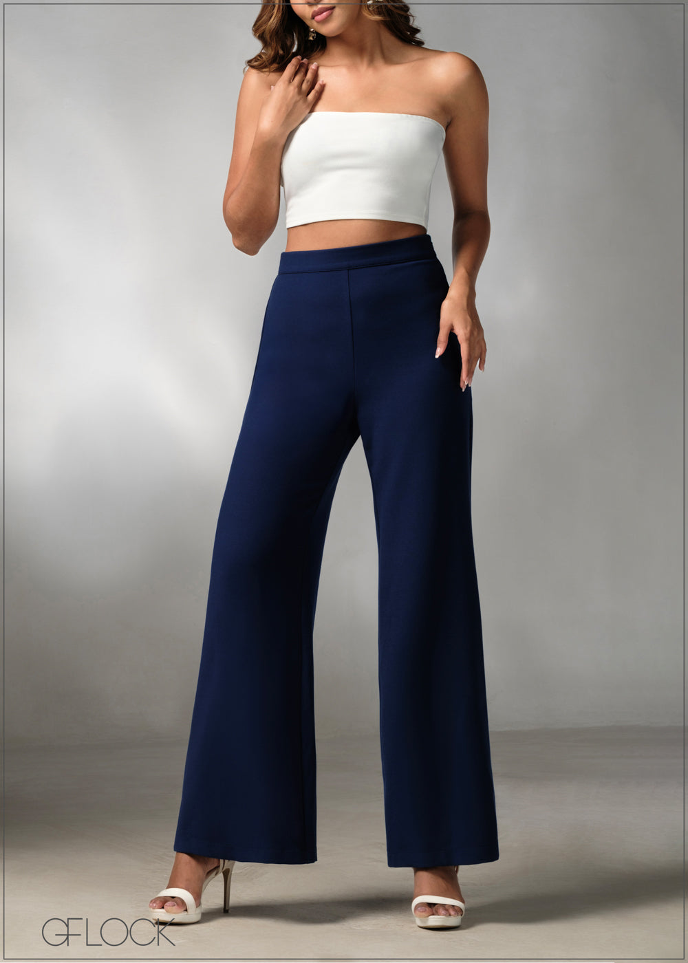 High Waist Flare Leg Pant - 270625