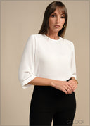 Lace Trim Top - 020226