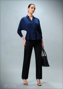 Pocket Detailed Long Sleeve Top - 070725