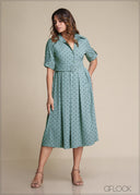 Polka Dot Printed Dress - 180825