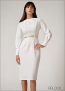 Sleeve Detailed Dress - 250526