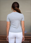Short Sleeve Ribbed T-Shirt - 010124