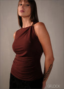 Sleeveless Trim Detailed Top - 160326