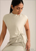 Tie-Up Midi Dress - 261026