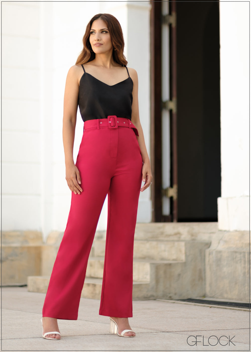 High Waisted Straight Leg Pant - 210723