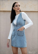 Denim Pinafore - 090425