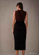 Lace Midi Skirt - 160326