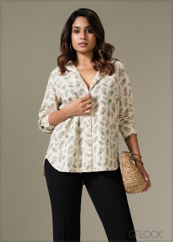 Printed Basic Shirt - 281225