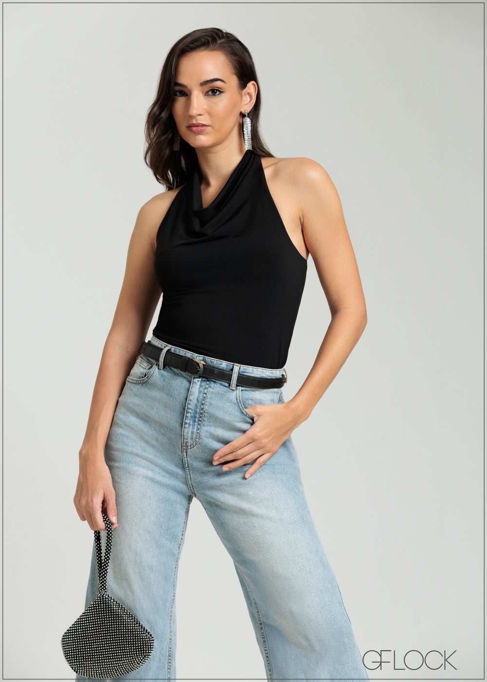 Cowl Neck Top - 080825