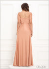 Cowl Neck Bais Tie Up Detailed Maxi Dress - 290923