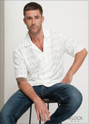 Revere Collar Lace Shirt - 160725