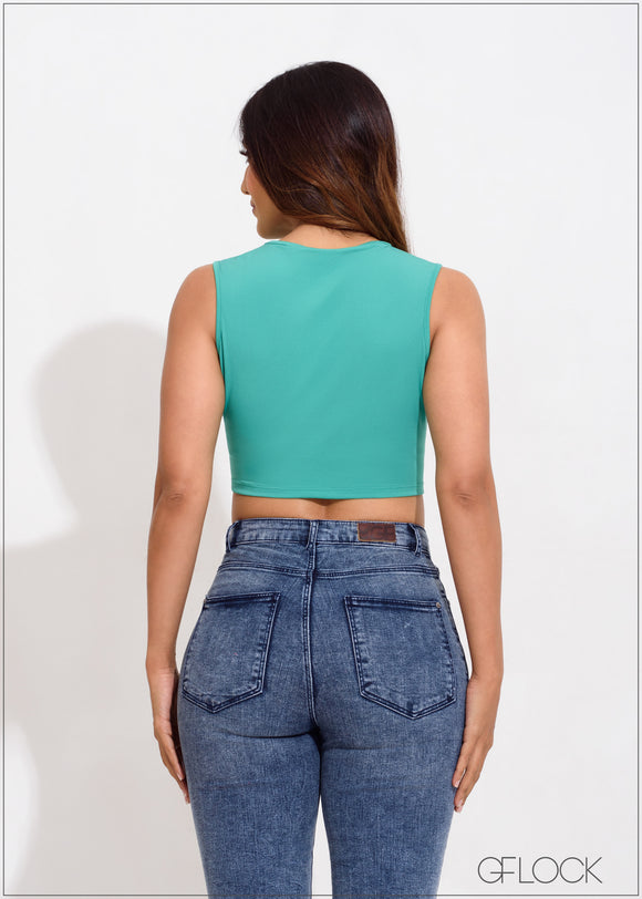 Twist Detail Crop Top - 050623