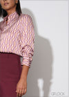 Printed Long Sleeve Shirt - 070725