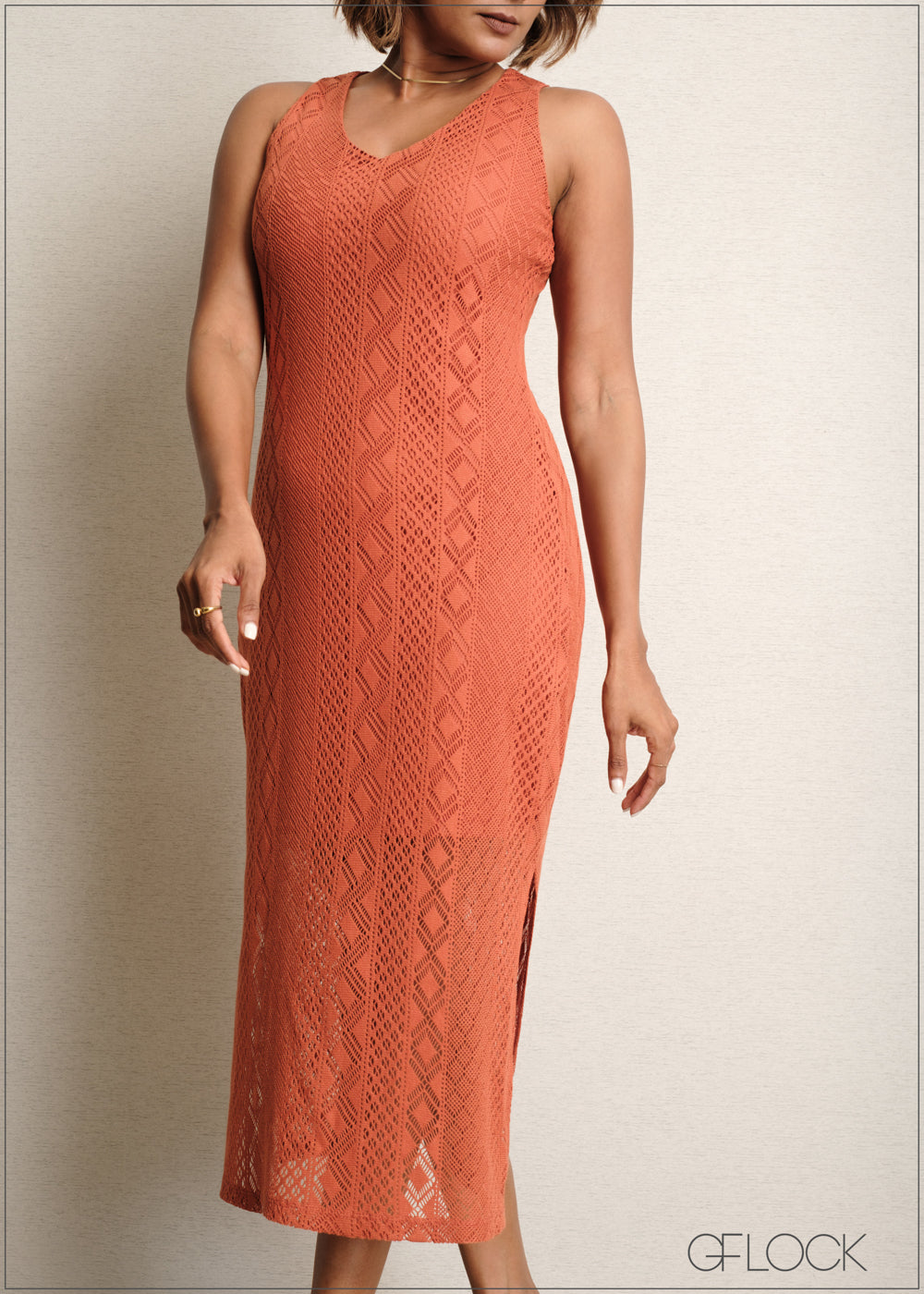 V-Neck Shift Dress - 090525