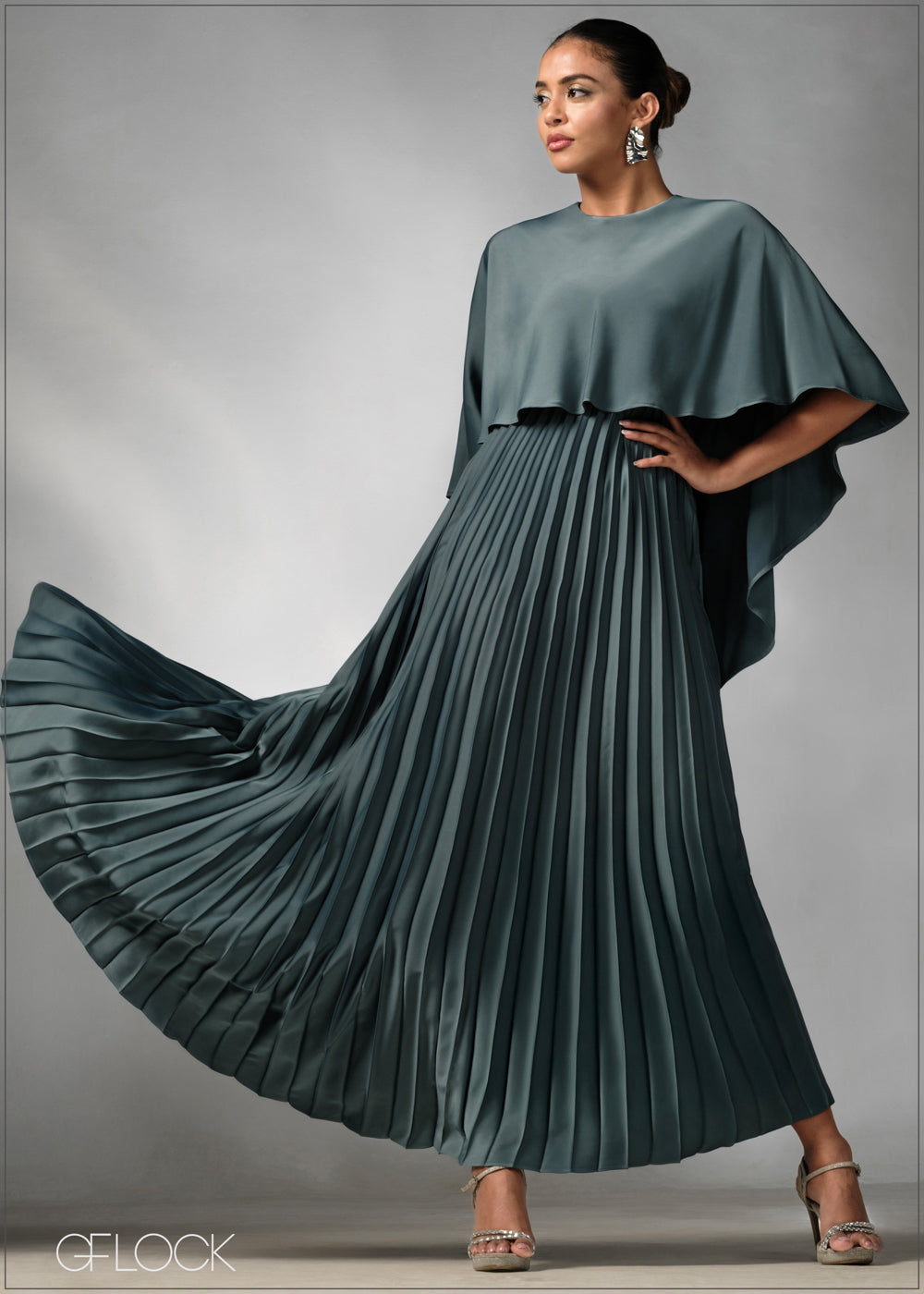 Pleated Maxi Dress - 270625