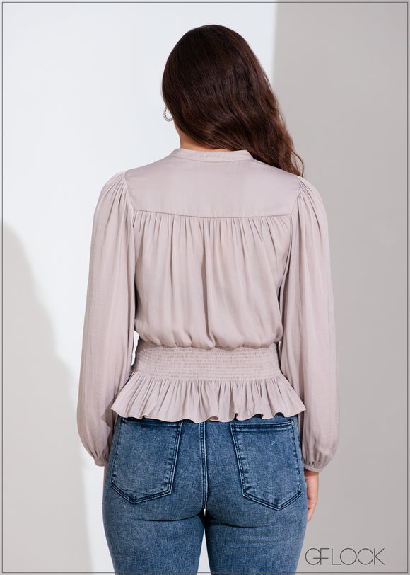 Tie Neck Top - 070125