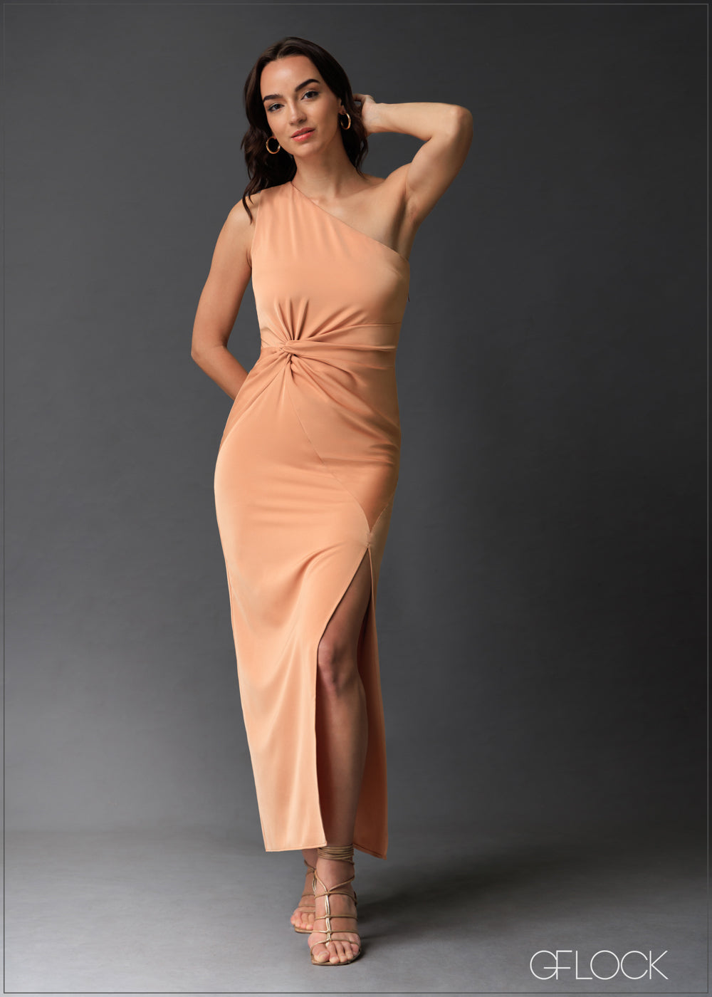 One Shoulder Maxi Dress - 020525