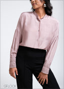 Embroidered Cuff Detail Shirt - 260525