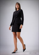 Crew Neck Blazer - 230326