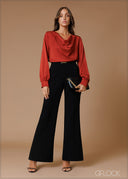 Trim Detailed Pant - 140826
