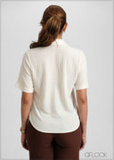 Short Sleeve Textured Shirt - 051026