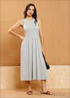 Sleeveless Maxi Dress - 070325