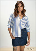 Stripe Oversized Top - 130826