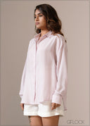 Stripe Oversized Shirt - 121026
