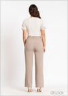 Straight Leg Pant With Seam - 041124