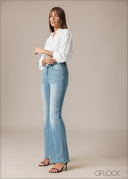 Light Wash Boot-Cut Jean - Long Length - 210326D