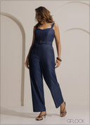 Solid Jumpsuit - 271025