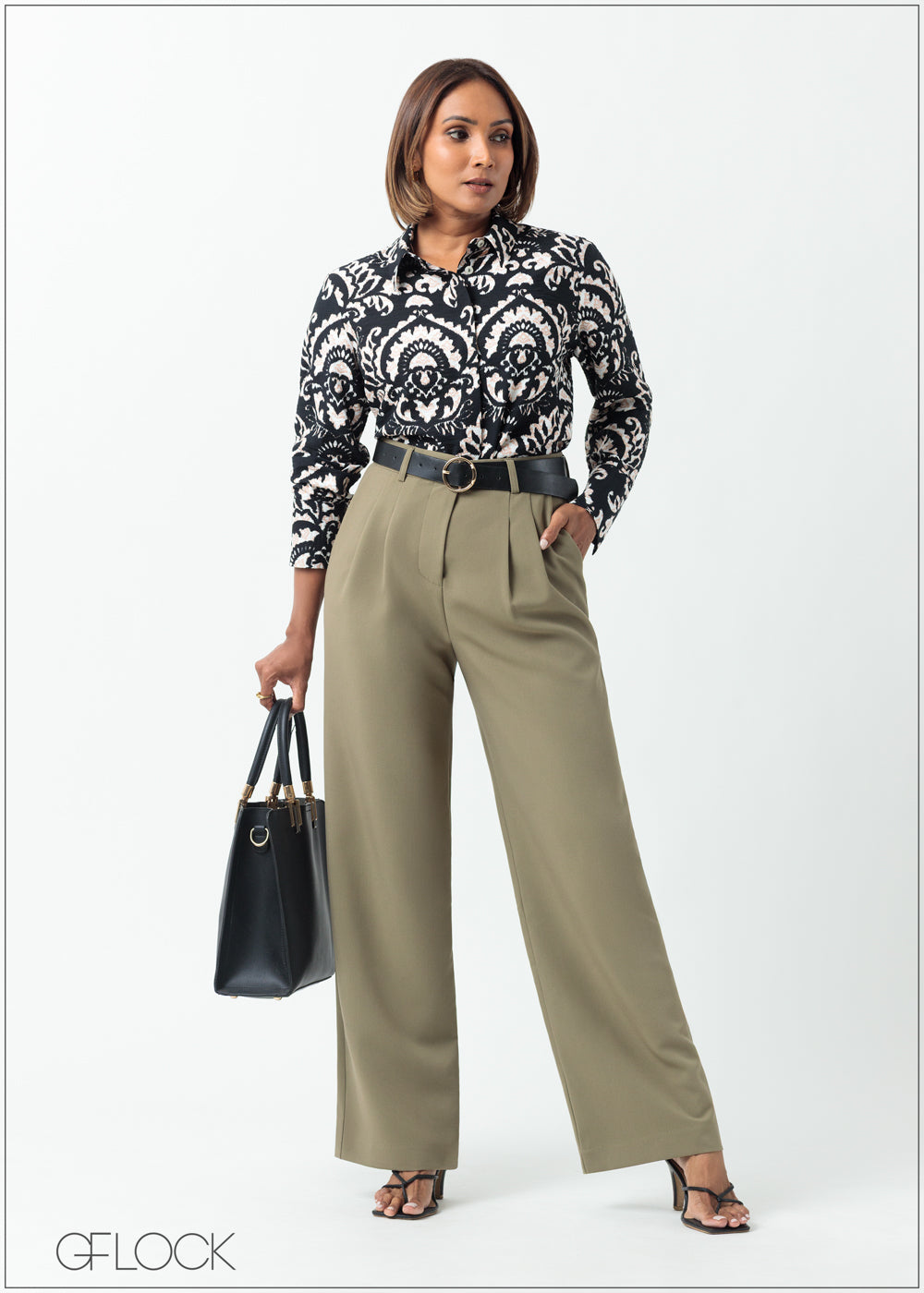 Printed Regular Collar Shirt - 160625